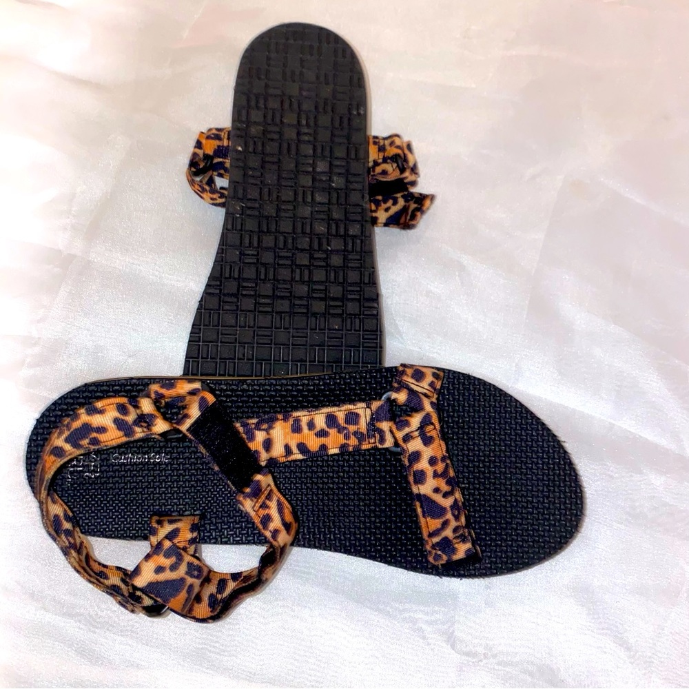 Animal print sandals